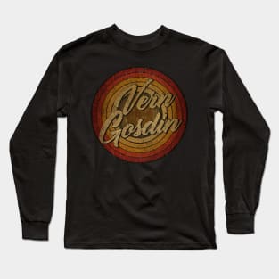 arjunthemaniac,circle retro faded Vern Gosdin Long Sleeve T-Shirt